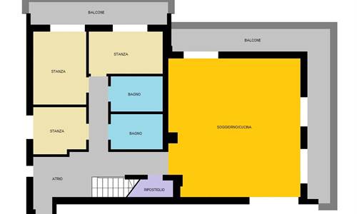 GRIES ALTA: ATTICO CON TERRAZZA PRIVATA SUL TETTO