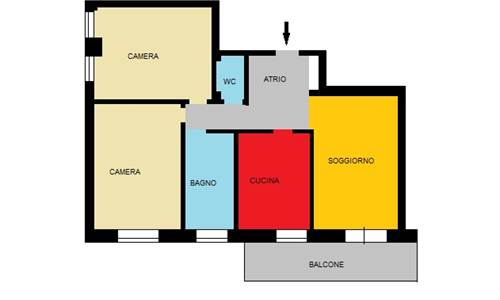  LAIVES CENTRO: TRILOCALE LUMINOSO CON GARAGE