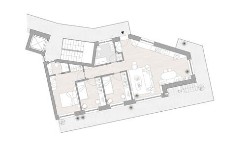 ATTICO QUADRILOCALE CON SOLARIUM 